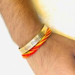 “ওম নমঃ শিবায়” অরজিনাল পিতল কারু ব্রেসলেট - Image 5