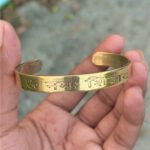 “ওম নমঃ শিবায়” অরজিনাল পিতল কারু ব্রেসলেট - Image 2