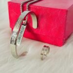 আয়াতুল কুরসি খোদাই করা প্রিমিয়াম কম্বো সেট – চেইন লকেট, আংটি ও ব্রেসলেট | Silver - Image 6