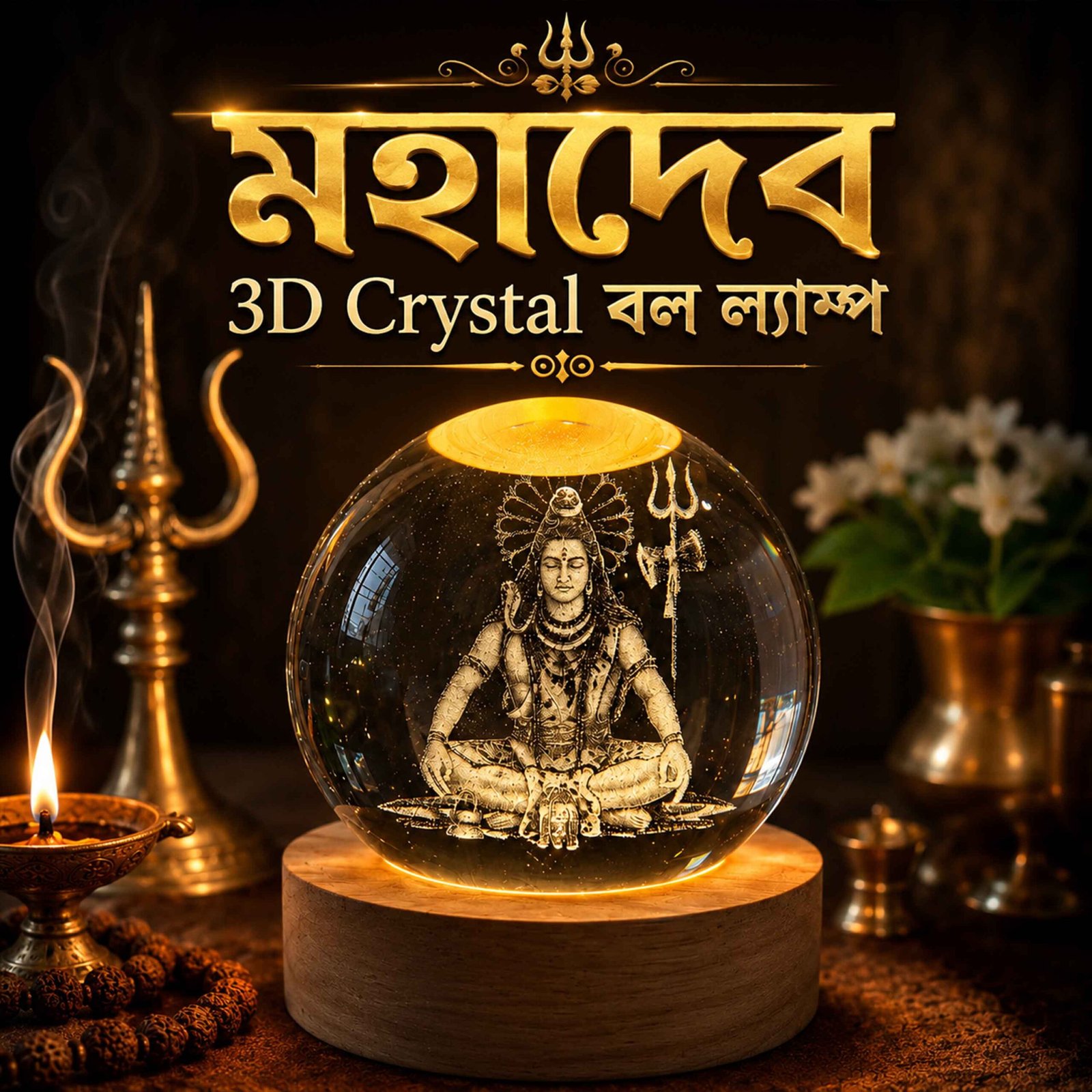 sc মহাদেব 3D Ball lamp - Image 1